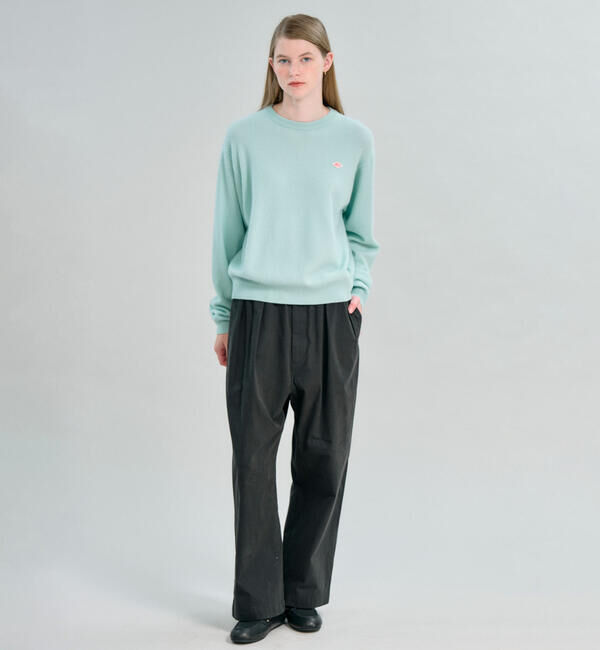 DANTON「DANTON | ラムウール クルーネックニットプルオーバー WOMEN」|ニット・セーター|