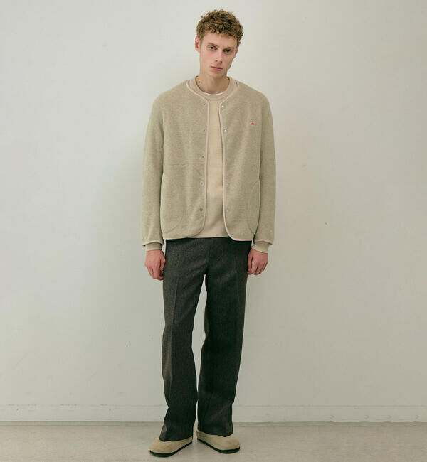 DANTON「DANTON | フリース カラーレスジャケット MEN」|Tシャツ・カットソー|