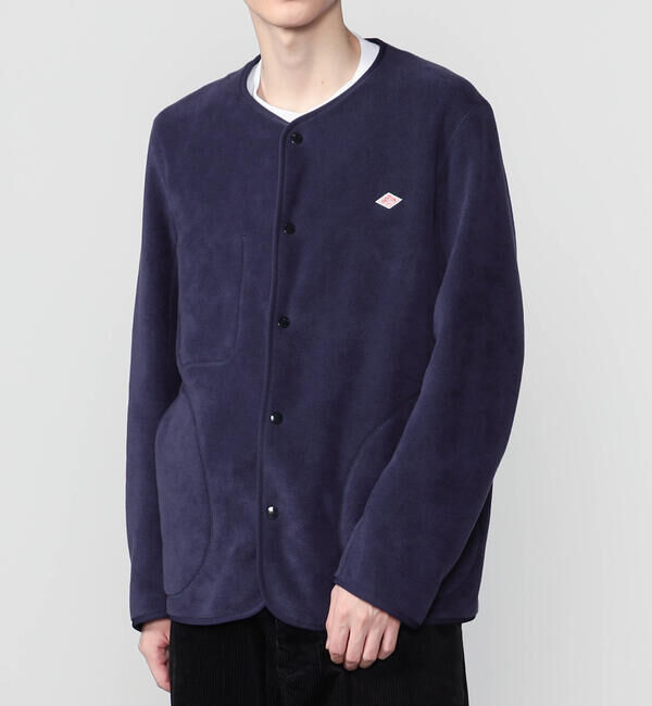 DANTON「DANTON | フリース カラーレスジャケット MEN」|Tシャツ・カットソー|