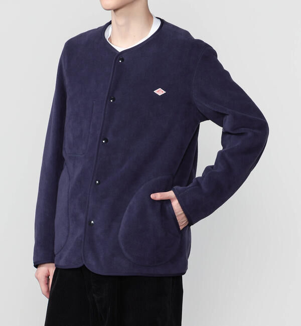 DANTON「DANTON | フリース カラーレスジャケット MEN」|Tシャツ・カットソー|