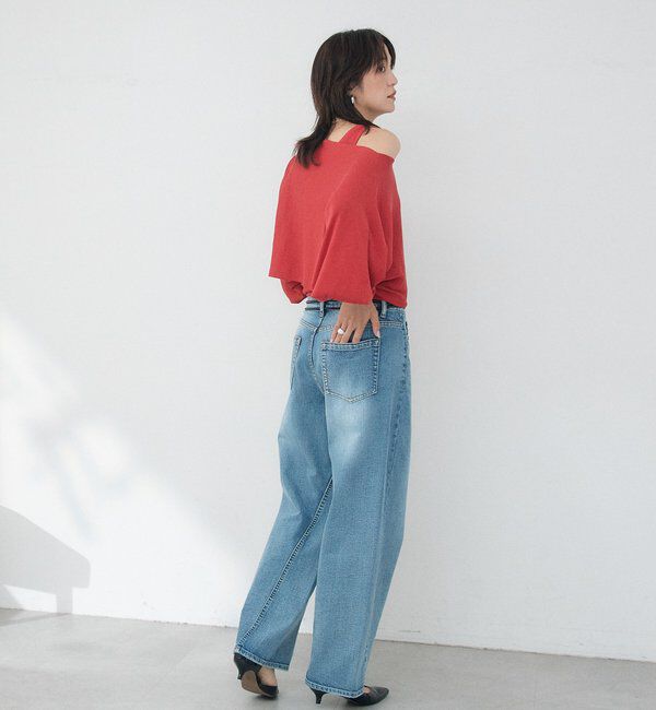  「【A・MONN】【セット着用可】cropped KNIT」|ニット・セーター|