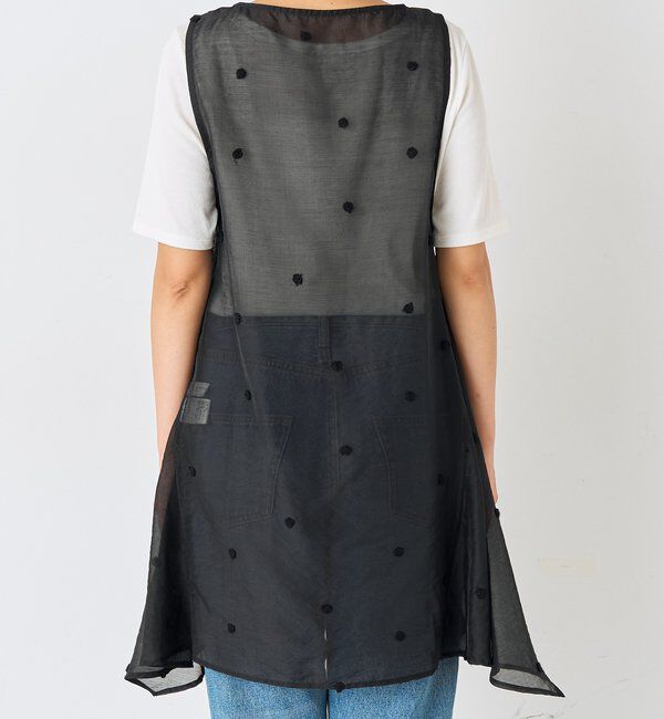  「【WEB限定】ドット刺繍シアーブラウス」|シャツ・ブラウス|