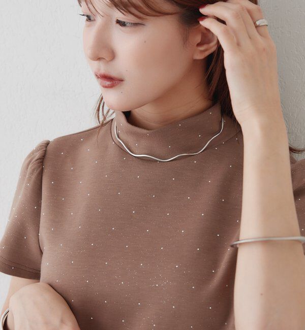  「ラメポンチミニワンピース」|ワンピース|