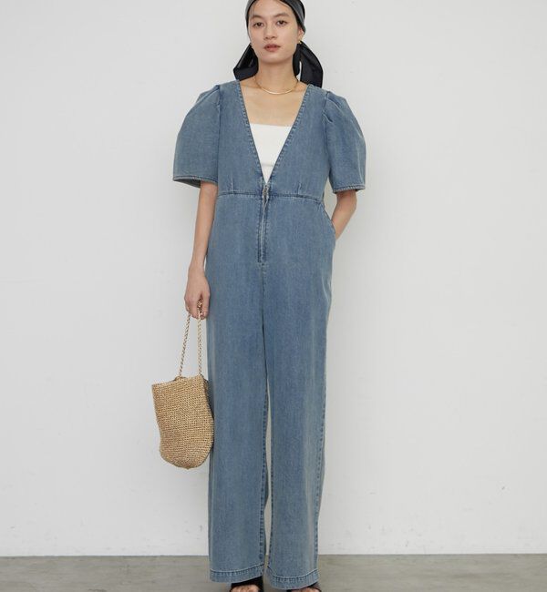  「デニムパフオールインワン」|ワンピース|