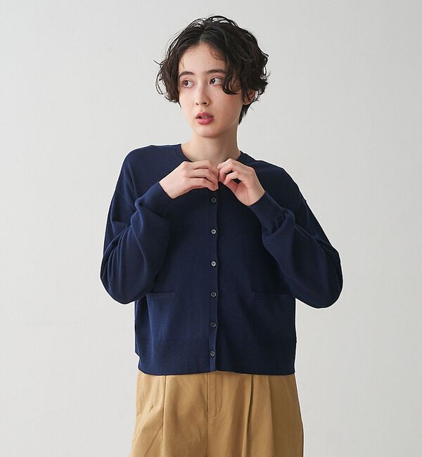 collex「クルーネックショート丈カーディガン【予約】」|カーディガン|