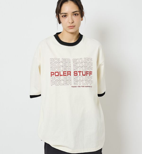 ABAHOUSE「【POLeR/ポーラー】リンガーTシャツ / 61MCV0057 / ユニセック」|Tシャツ・カットソー|