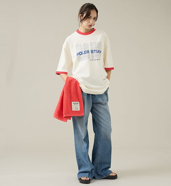 ABAHOUSE「【POLeR/ポーラー】リンガーTシャツ / 61MCV0057 / ユニセック」|Tシャツ・カットソー|