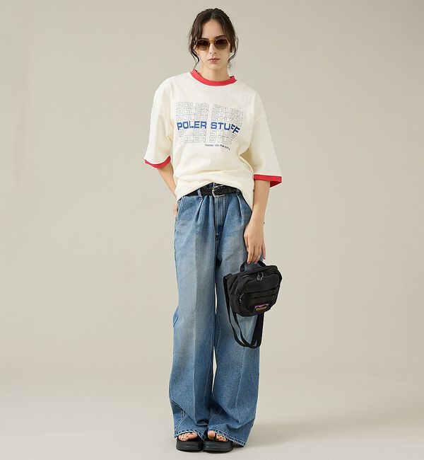 ABAHOUSE「【POLeR/ポーラー】リンガーTシャツ / 61MCV0057 / ユニセック」|Tシャツ・カットソー|