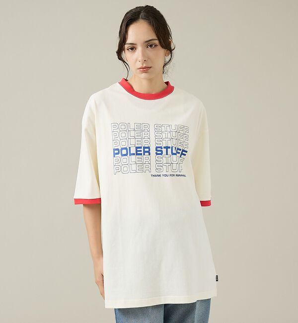 ABAHOUSE「【POLeR/ポーラー】リンガーTシャツ / 61MCV0057 / ユニセック」|Tシャツ・カットソー|