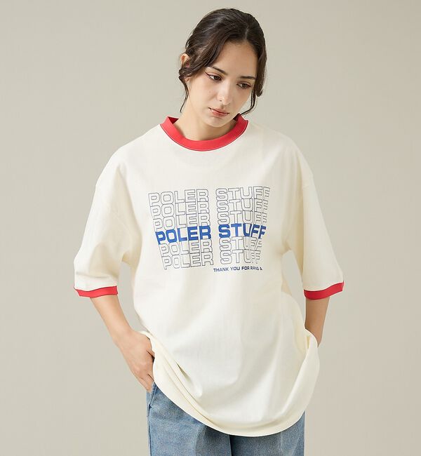 ABAHOUSE「【POLeR/ポーラー】リンガーTシャツ / 61MCV0057 / ユニセック」|Tシャツ・カットソー|