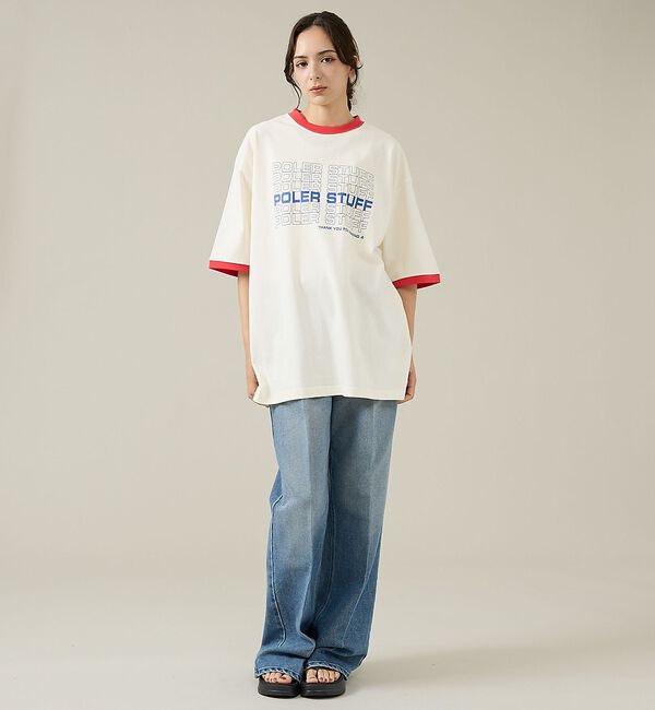 ABAHOUSE「【POLeR/ポーラー】リンガーTシャツ / 61MCV0057 / ユニセック」|Tシャツ・カットソー|