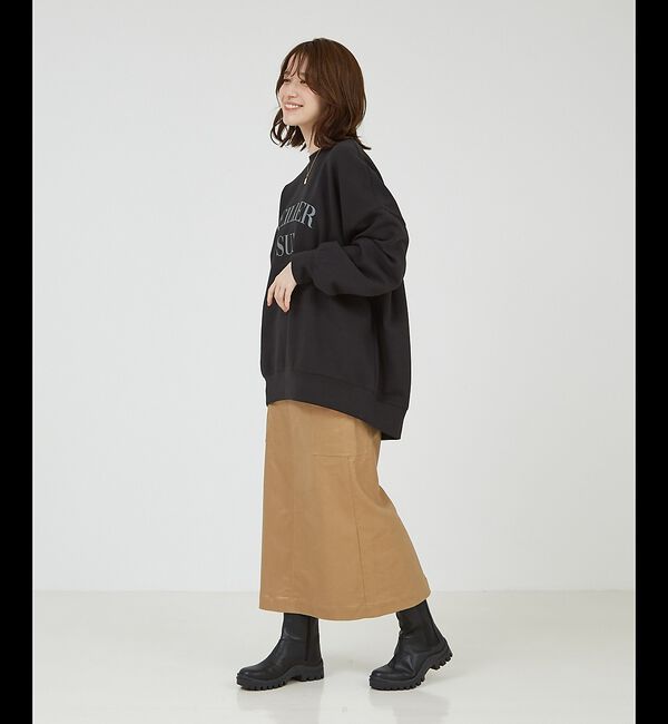 abahouse mavie「箔&綿ストレッチカーゴスカート」|スカート|