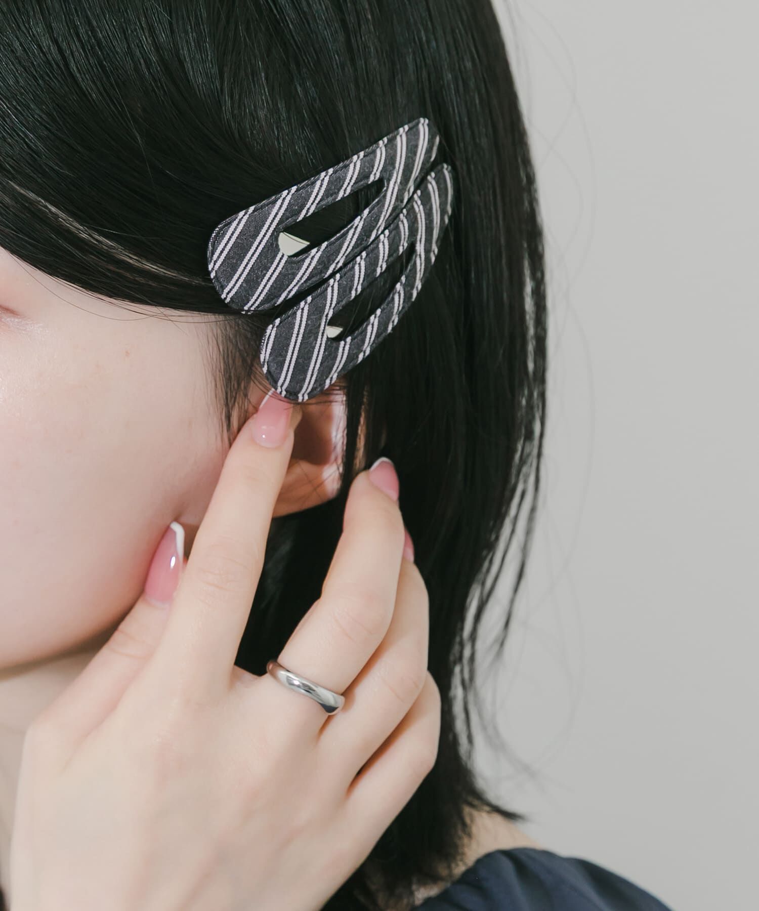 SMELLY「ストライプ2セットヘアピン」|その他|