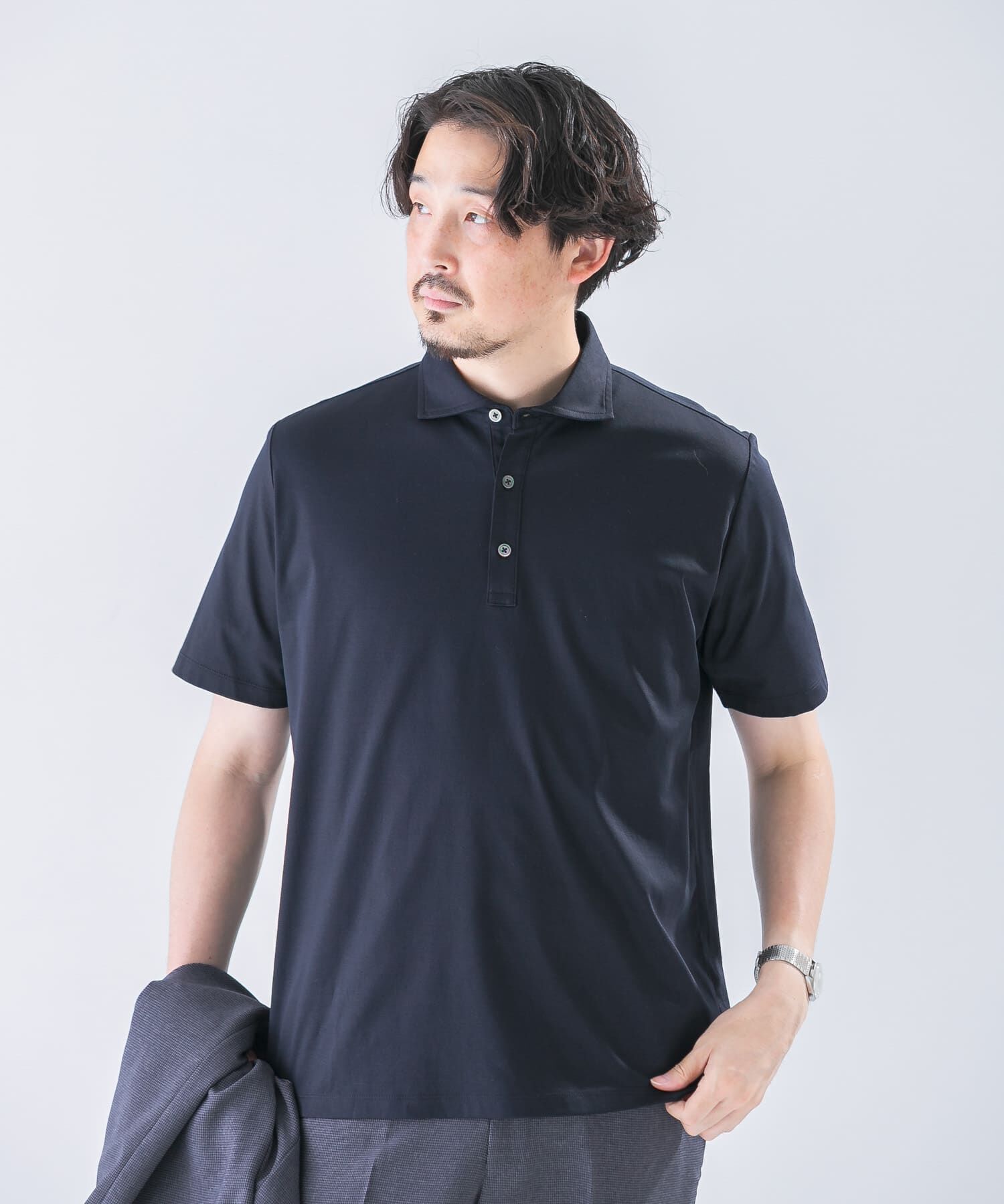 URBAN RESEARCH DOORS「LIFE STYLE TAILOR　『UR TECH』サマシェア ドレスポロ」|シャツ・ブラウス|