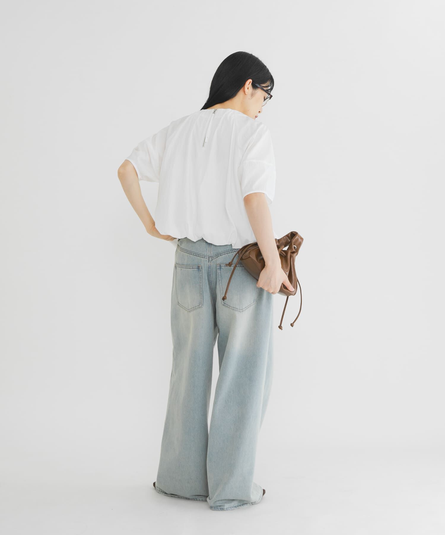  「バックZIPバルーンブラウス」|シャツ・ブラウス|