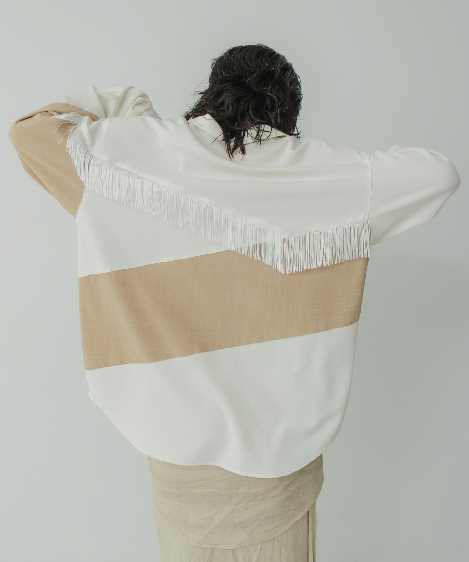  「Siltrata　Fringe pattern shirts」|シャツ・ブラウス|