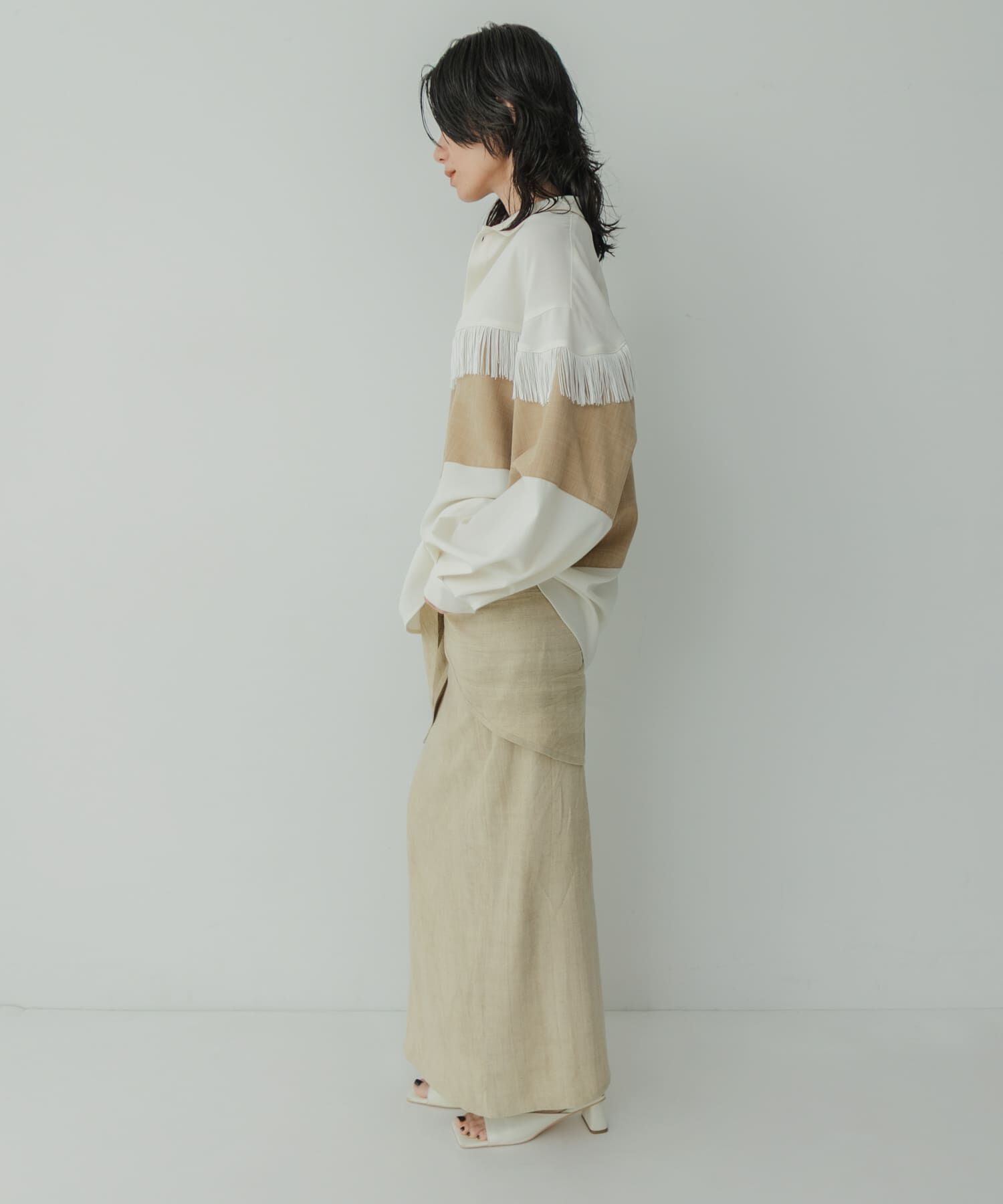  「Siltrata　Fringe pattern shirts」|シャツ・ブラウス|
