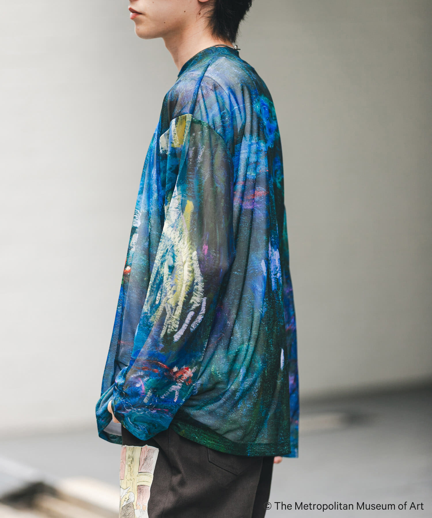 SENSE OF PLACE by URBAN RESEARCH「『別注』The Met&times;SENSE OF PLACE　シアーロングTシャツ(モネ)」|Tシャツ・カットソー|