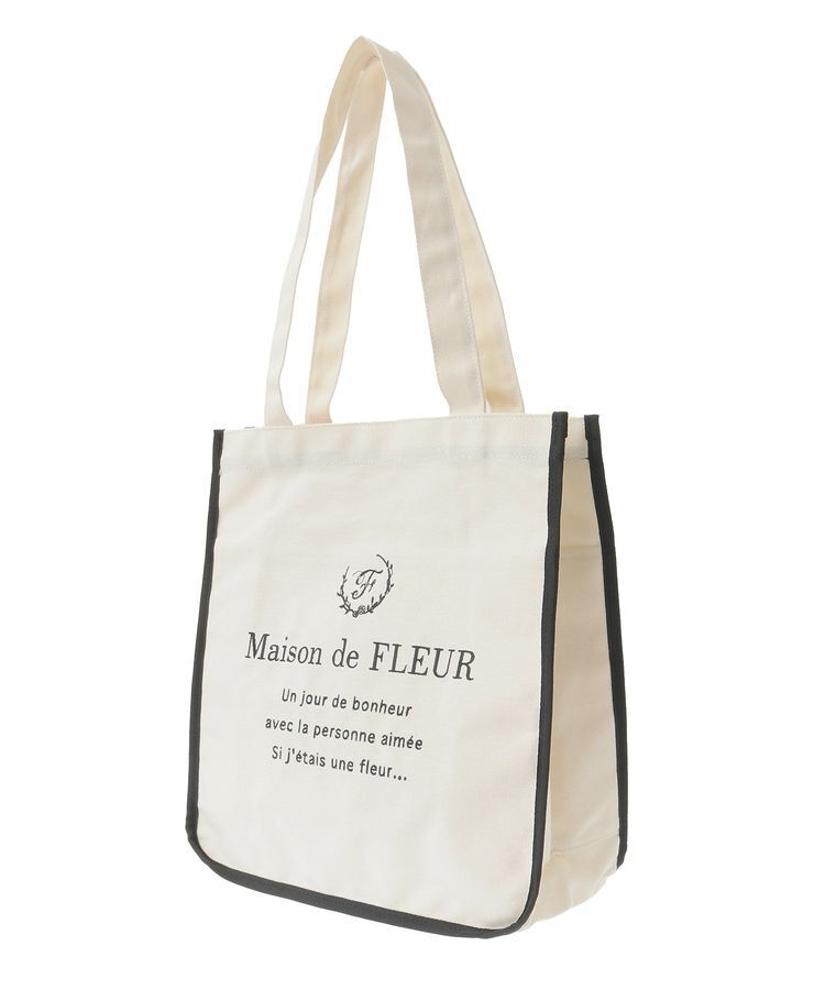 Maison de FLEUR「パイピングスクエアトートバッグ」|トートバッグ|
