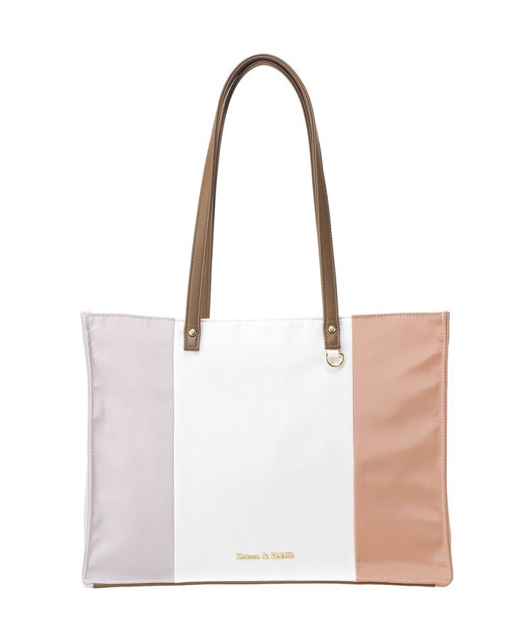 Maison de FLEUR「トリコロールスクエアトートバッグ」|トートバッグ|