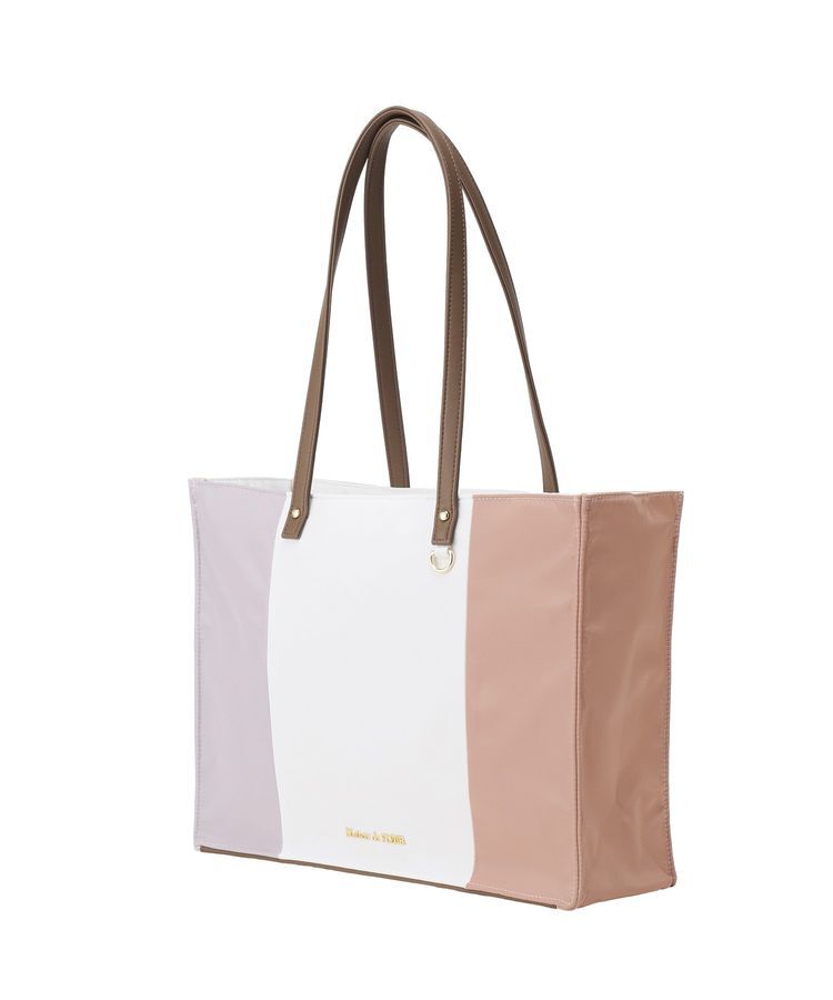 Maison de FLEUR「トリコロールスクエアトートバッグ」|トートバッグ|