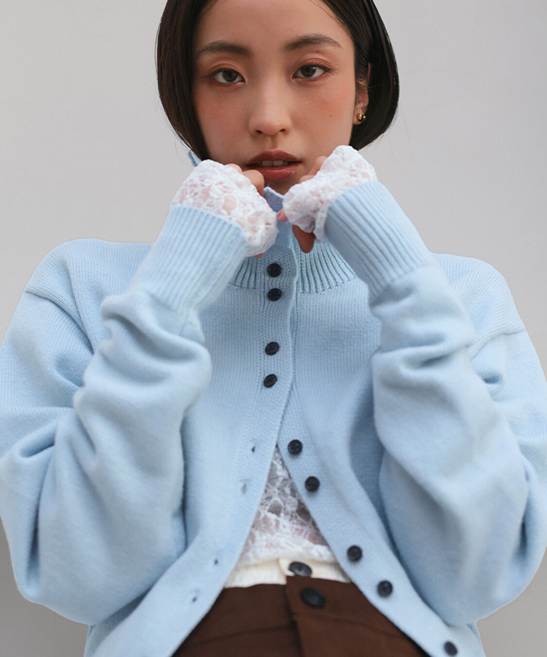 miette「ダブルボタンカーディガン」|ニット・セーター|