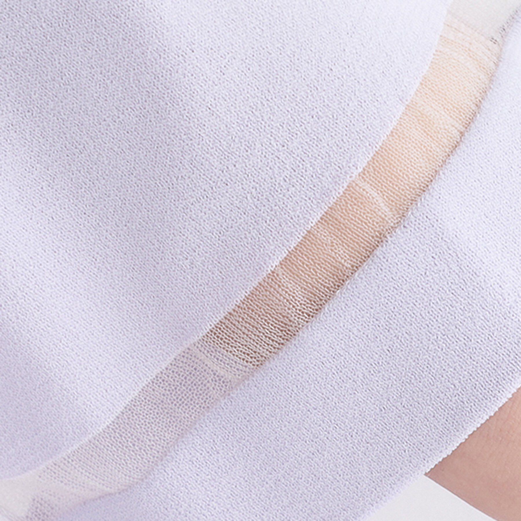 OPAQUE.CLIP「【UV／接触冷感／抗ピル】袖口ラインシアーさらりニット《洗濯機OK》」|ニット・セーター|