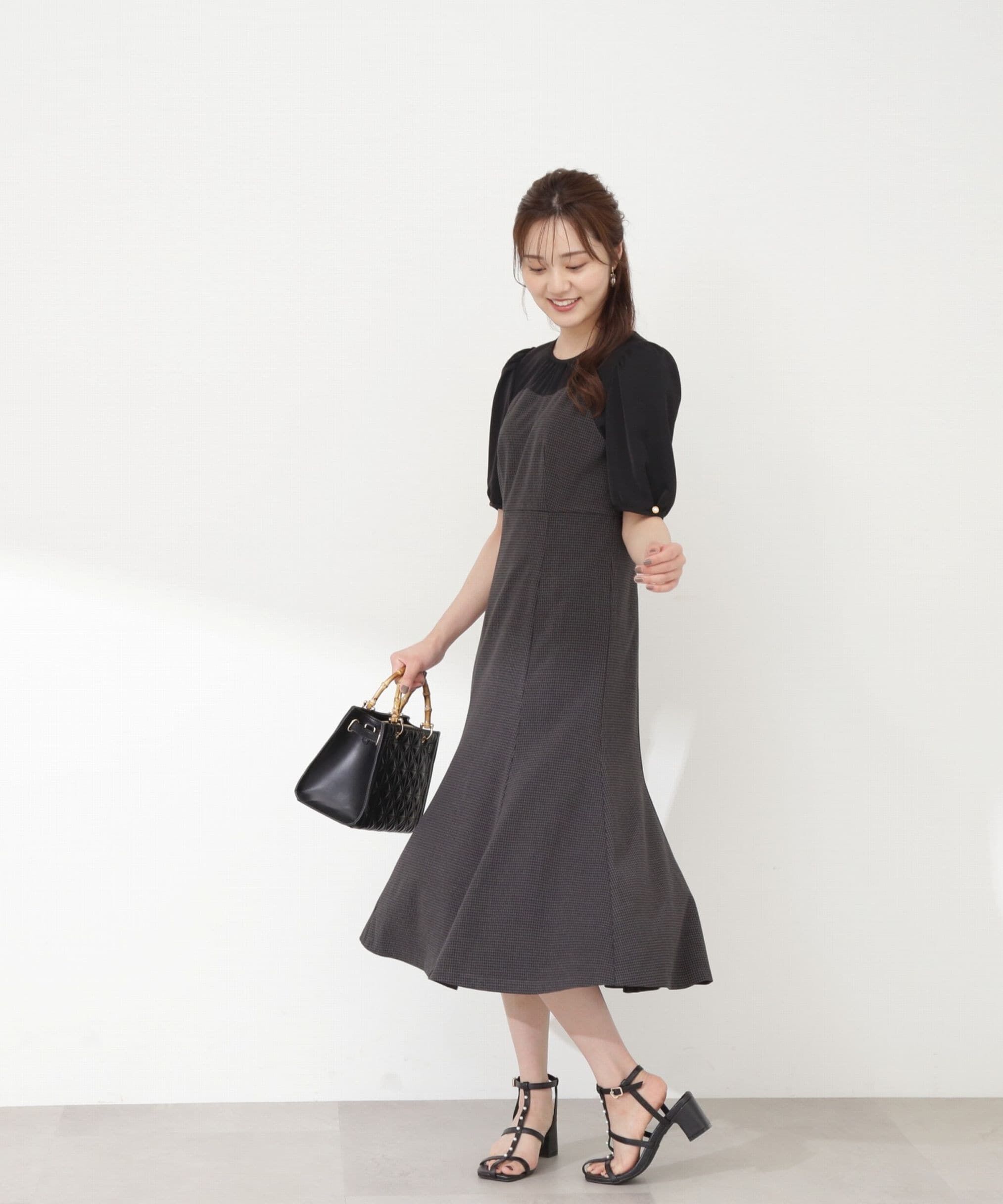 PROPORTION BODY DRESSING「チェックドッキングワンピース」|ワンピース|