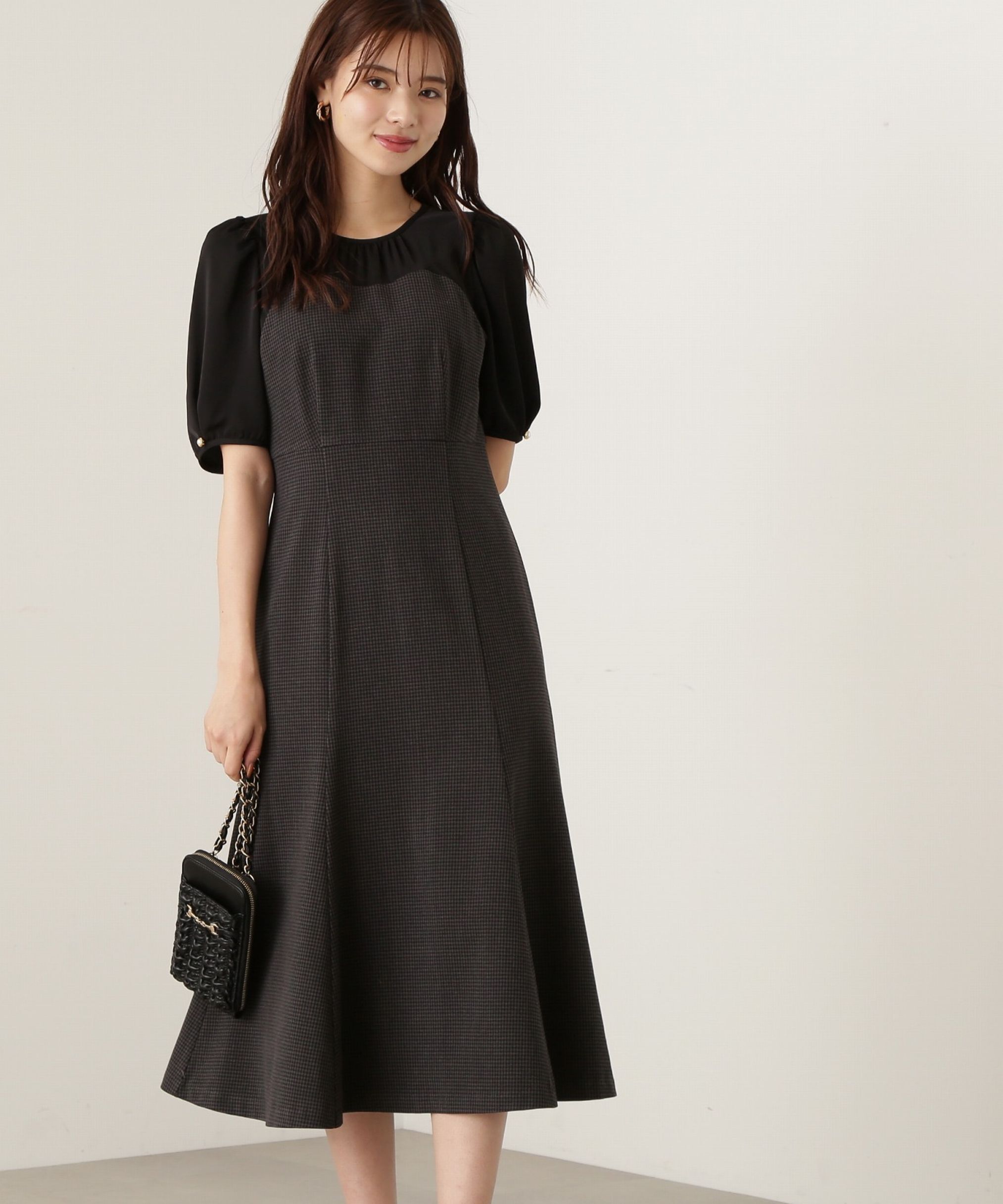 PROPORTION BODY DRESSING「チェックドッキングワンピース」|ワンピース|