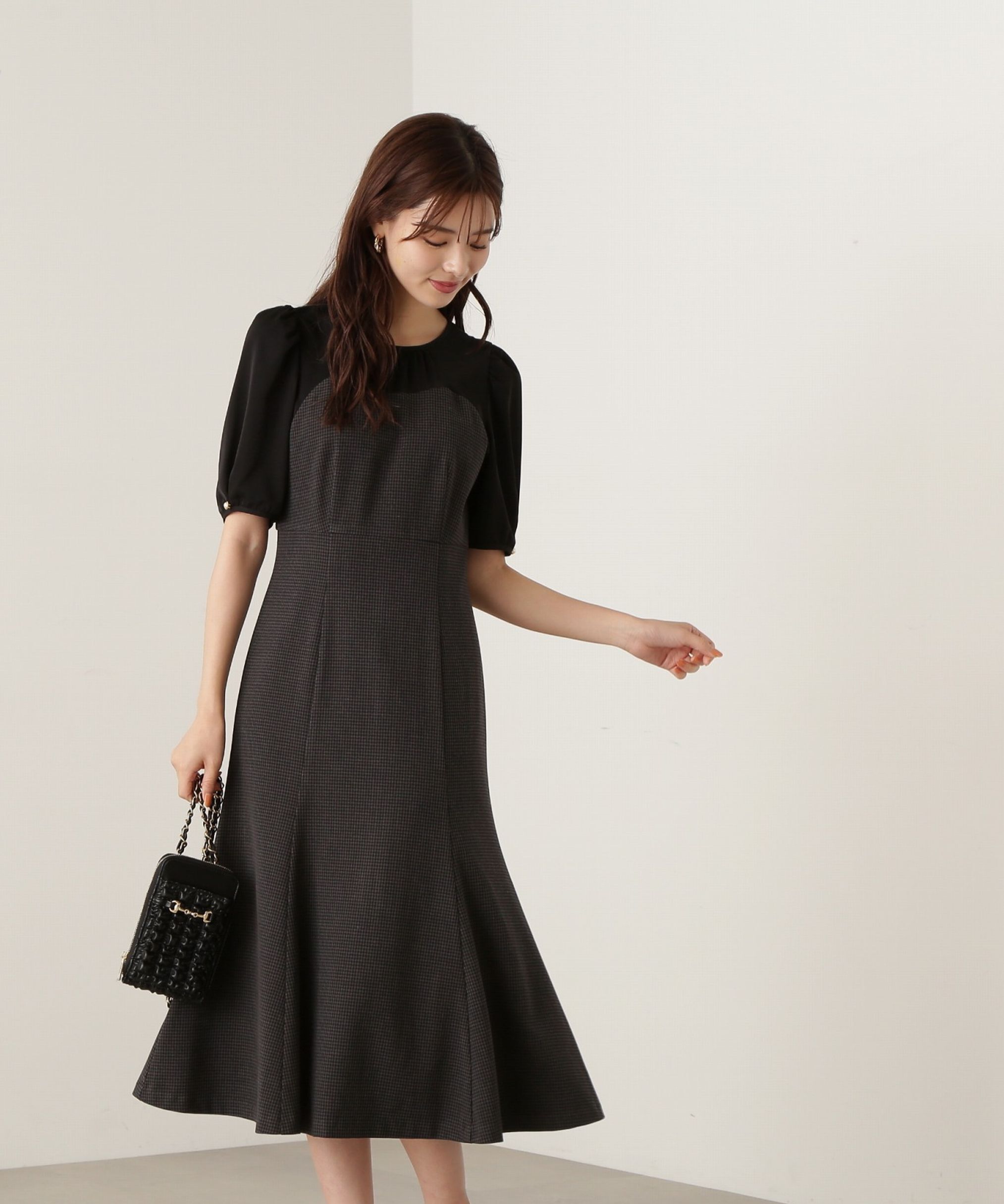 PROPORTION BODY DRESSING「チェックドッキングワンピース」|ワンピース|