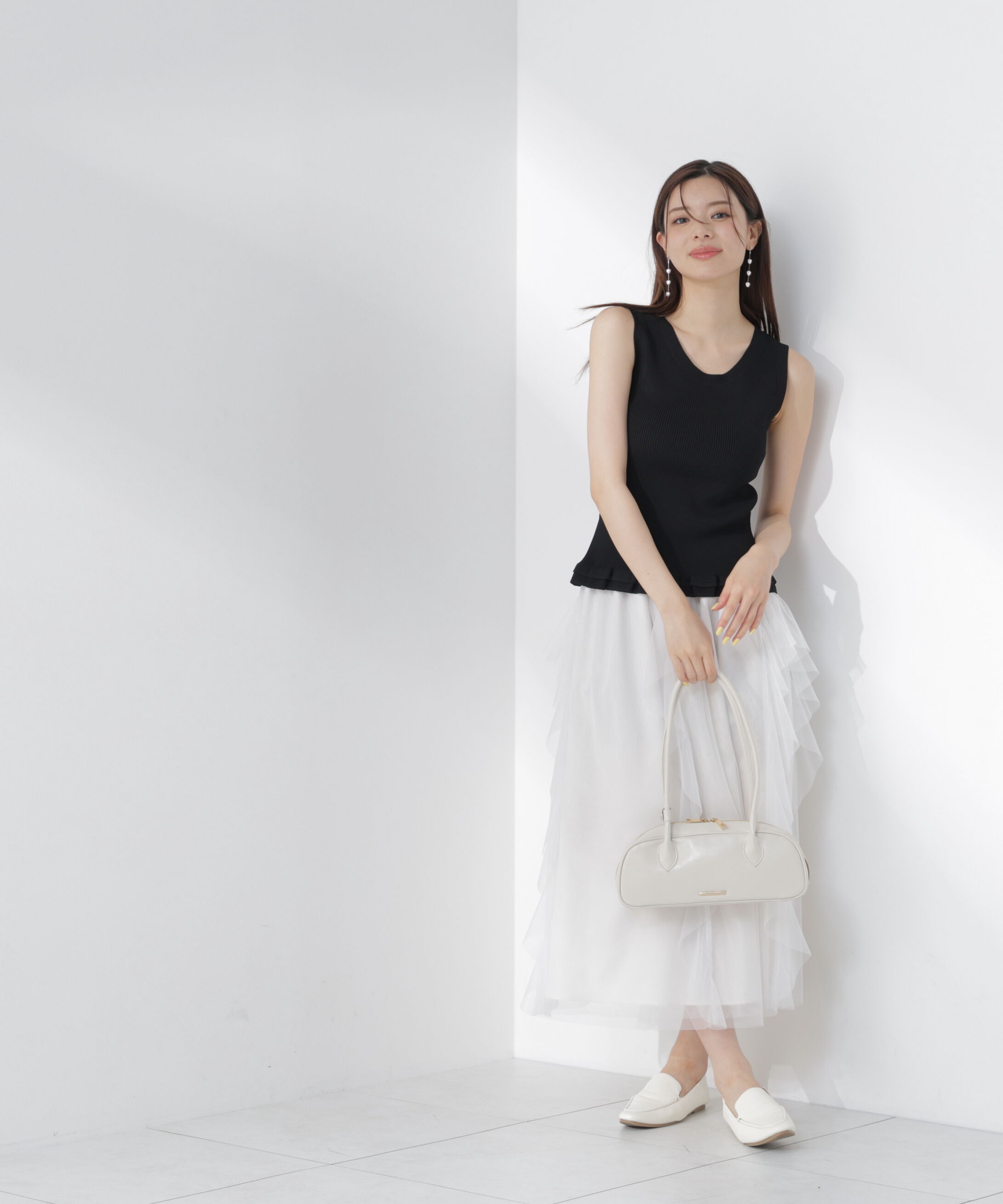 PROPORTION BODY DRESSING「裾フリルニットトップス」|ニット・セーター|