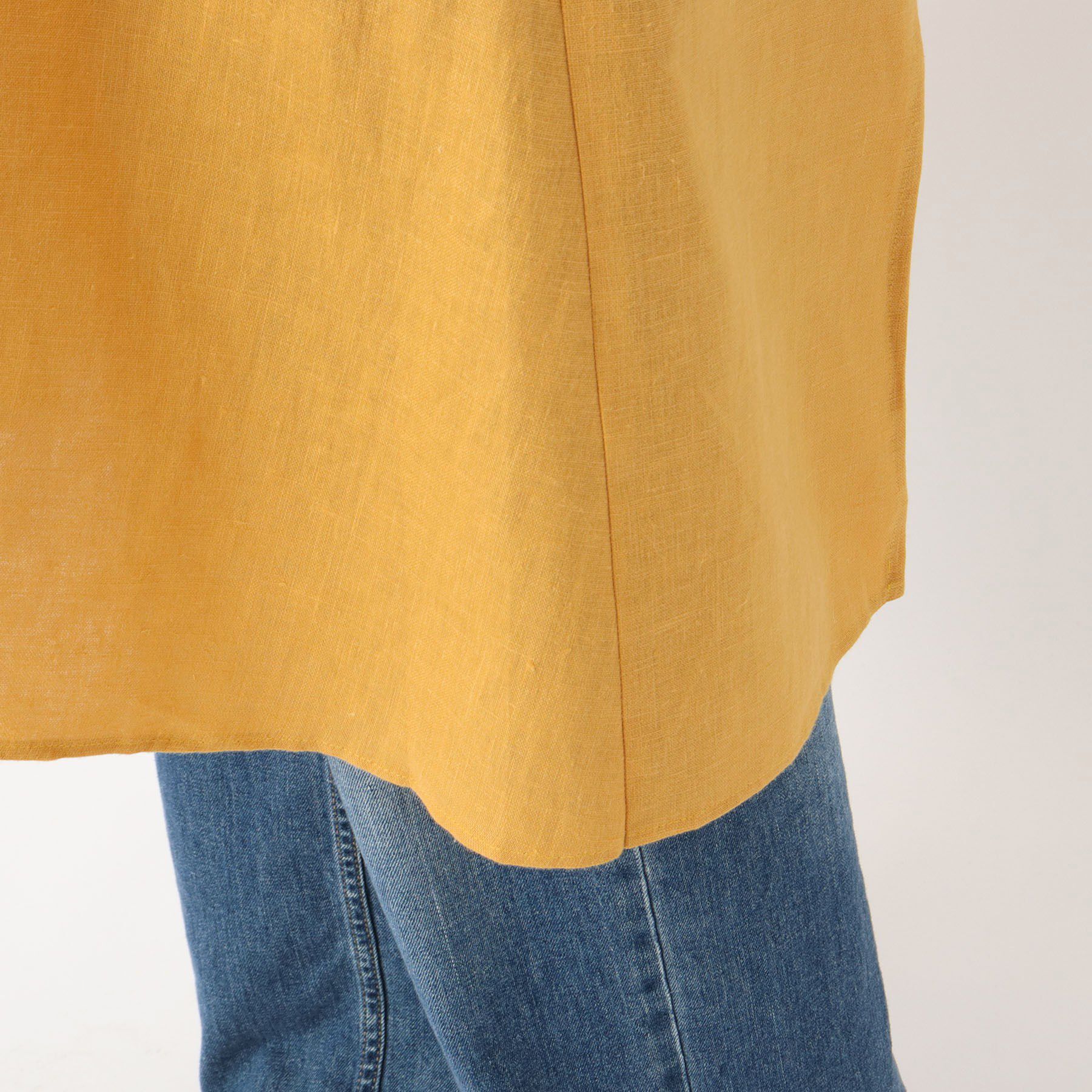 212 KITCHEN STORE「リネンバイカラースルーエプロン ヤマブキ ＜LINEN&BASIC リネンアンドベーシック＞」|食器・キッチングッズ|