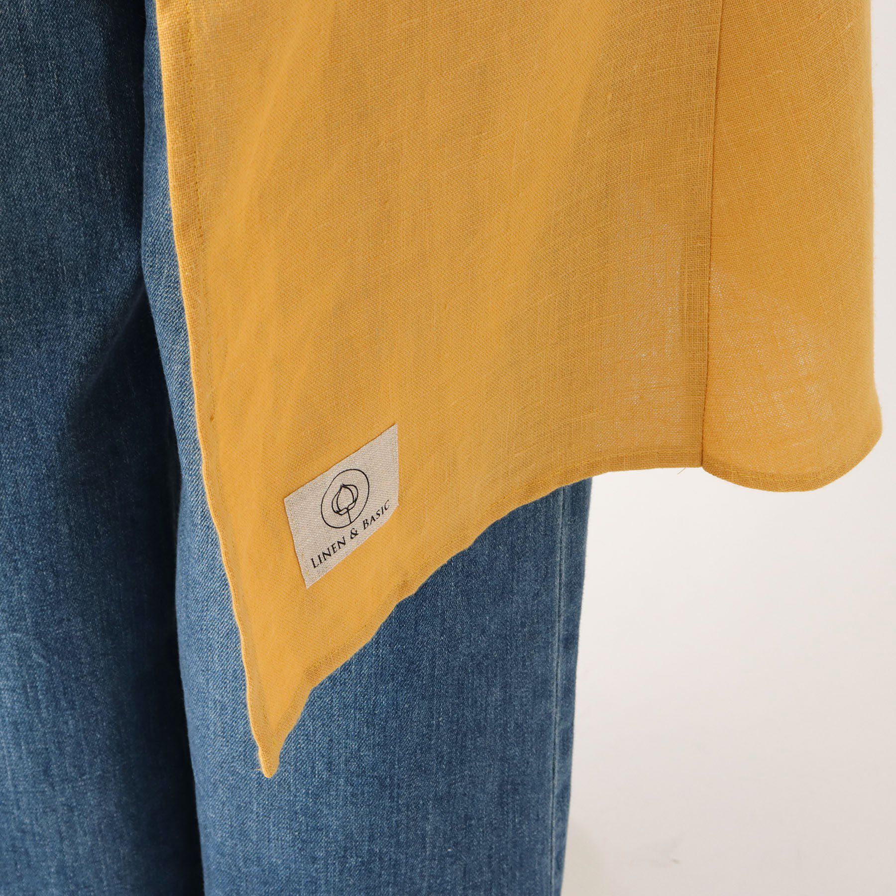 212 KITCHEN STORE「リネンバイカラースルーエプロン ヤマブキ ＜LINEN&BASIC リネンアンドベーシック＞」|食器・キッチングッズ|