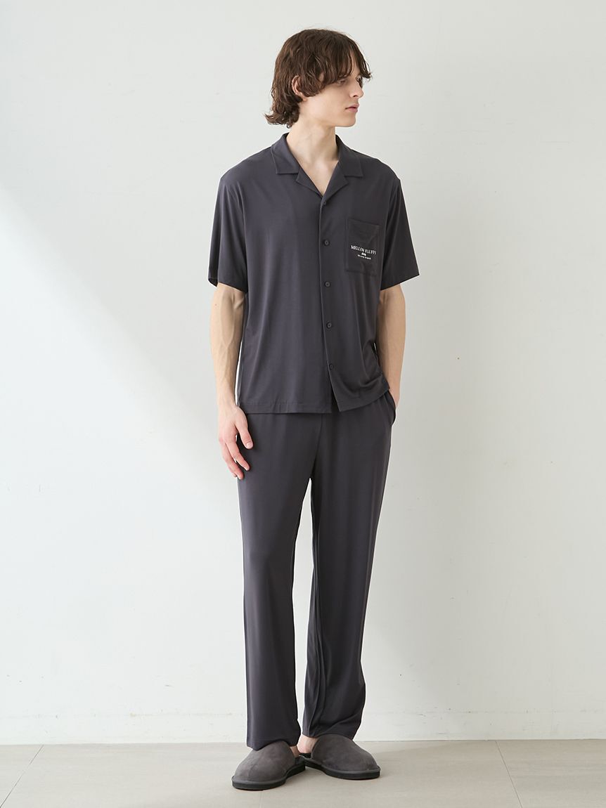 GELATO PIQUE HOMME「【HOMME】【接触冷感】COOLレーヨンロゴロングパンツ」|ルームウェア|