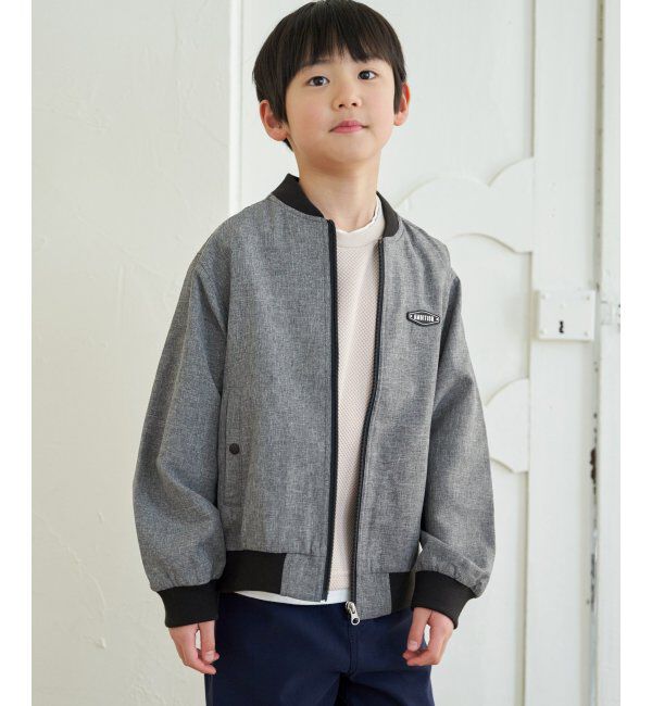 ikka kids「【親子おそろい】リネンライクリブブルゾン（110~160cm）」|その他|