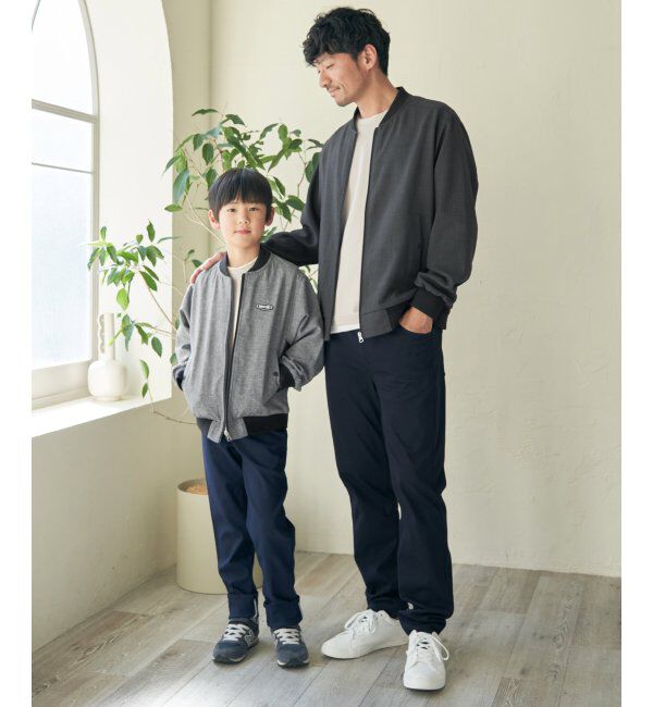 ikka kids「【親子おそろい】リネンライクリブブルゾン（110~160cm）」|その他|