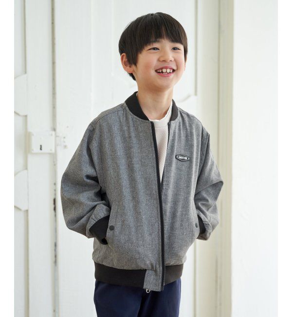 ikka kids「【親子おそろい】リネンライクリブブルゾン（110~160cm）」|その他|