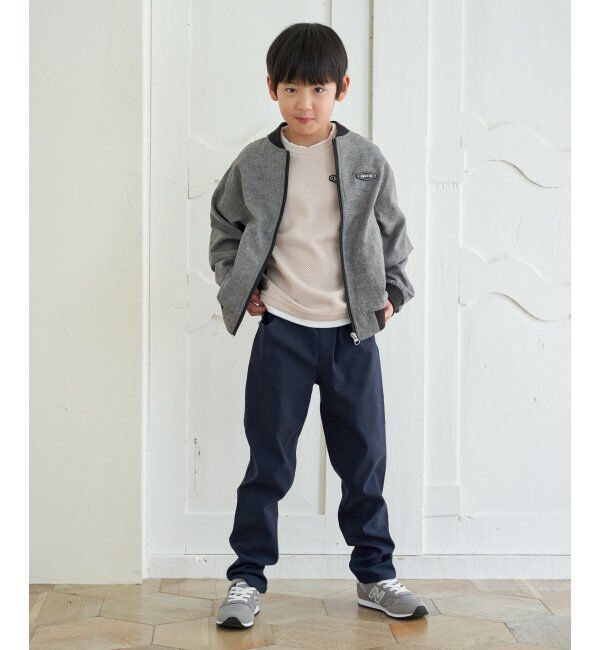 ikka kids「【親子おそろい】リネンライクリブブルゾン（110~160cm）」|その他|