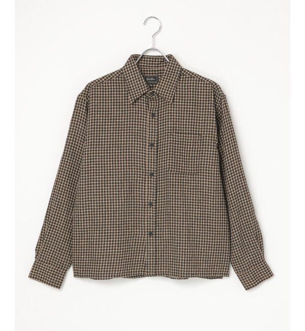 VENCE share style「TCオンブレネルチェック クロップドシャツ」|シャツ・ブラウス|ブラウンケイ
