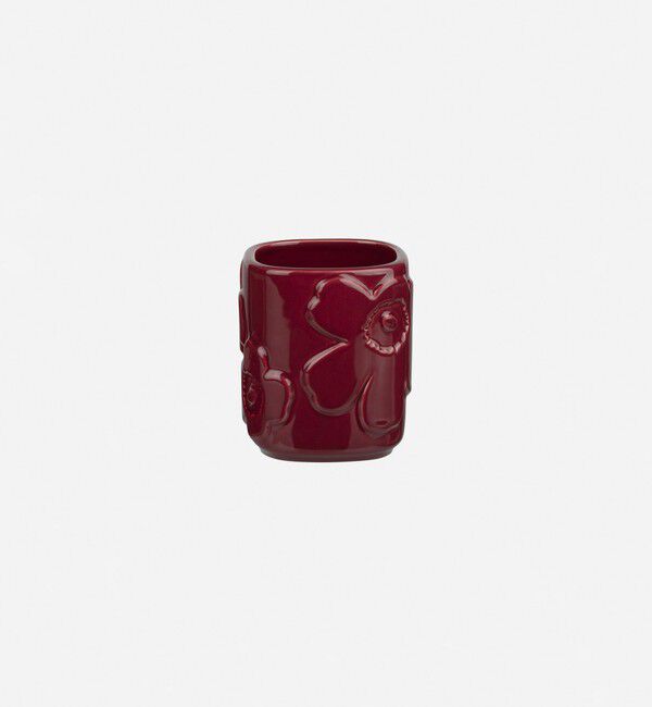 Marimekko「Unikko Toothbrush holder」|その他|バーガンディ