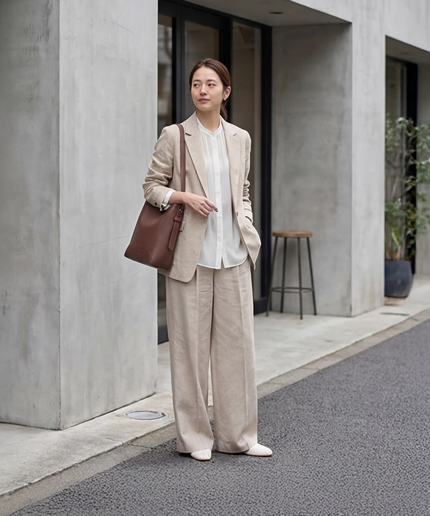 STYLE DELI「【DELI by】カーブフォルムリアルレザーショルダーバッグ」|ショルダー・メッセンジャー|