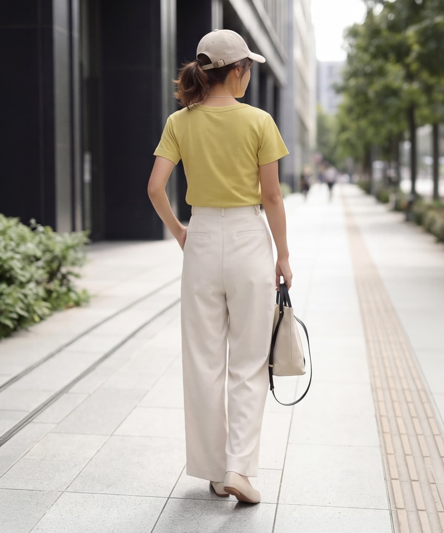 STYLE DELI「【Made in JAPAN】フライス半袖カットソートップス」|Tシャツ・カットソー|