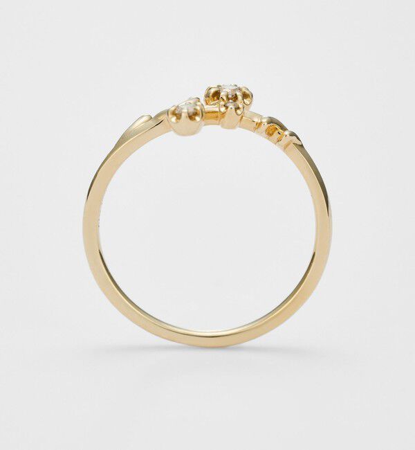 agete「＜4月誕生石＞K10ダイヤモンドリング（0.08ct）」|リング|