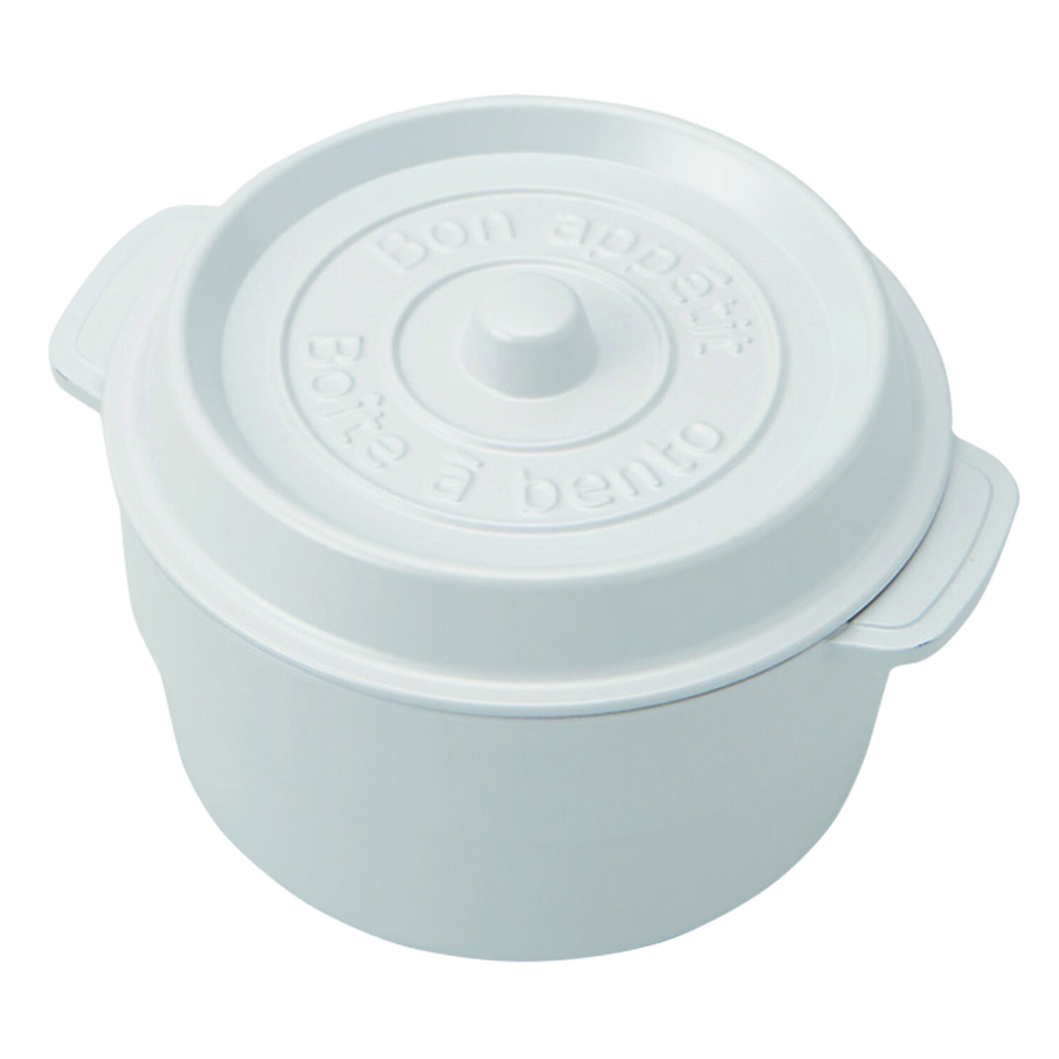 BACKYARD FAMILY「ランチボックス 通販 COCOPOT ミニココット型 弁当箱 2段 2段式 ボウル 鍋型 おしゃれ」|食器・キッチングッズ|ホワイト1