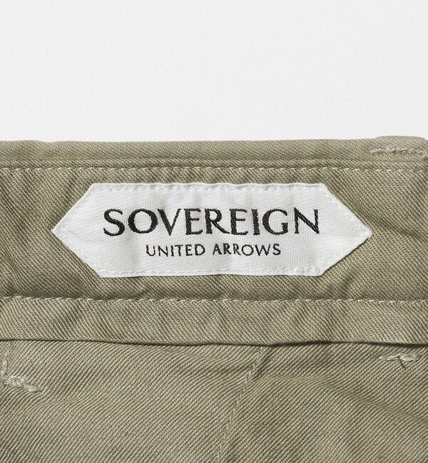 UNITED ARROWS「＜SOVEREIGN＞コットン ツイルノープリーツ ストレート パンツ」|チノ|