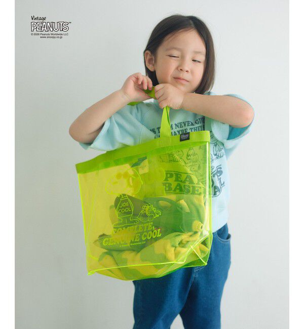 UNITED ARROWS green label relaxing「【別注】＜FRUIT OF THE LOOM&times;PEANUTS＞ PVC トートバッグ / キッズ  」|トートバッグ|LIME