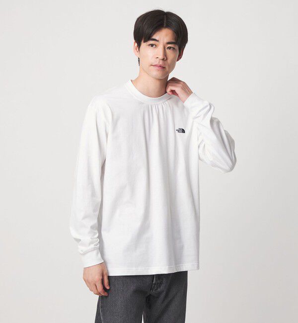UNITED ARROWS green label relaxing「【WEB限定】＜THE NORTH FACE＞ヌプシ コットン 長袖 Tシャツ」|Tシャツ・カットソー|WHITE