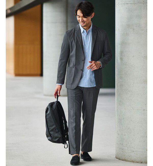 UNITED ARROWS green label relaxing「【WEB限定】JUST fit WORKIST セットアップ -ストレッチ-」|スーツ|DK.GRAY