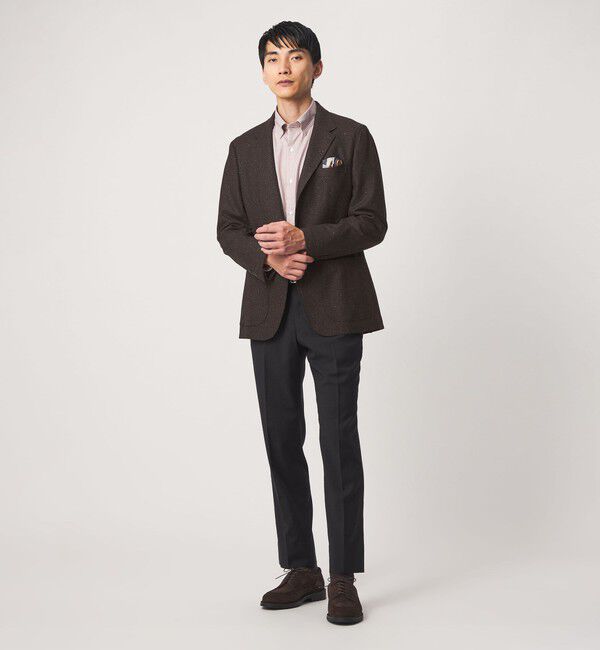 UNITED ARROWS green label relaxing「GUABELLO ネップ ドビー 2B RG ジャケット」|テーラードジャケット|