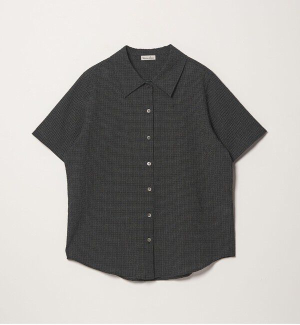 STEVEN ALAN「＜Steven Alan＞コットン サッカー ハーフスリーブ シャツ」|シャツ・ブラウス|